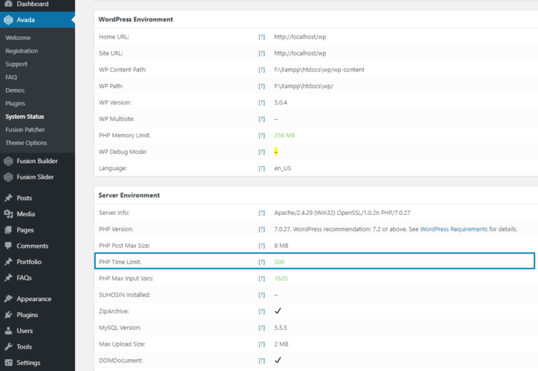 php time limit wordpress